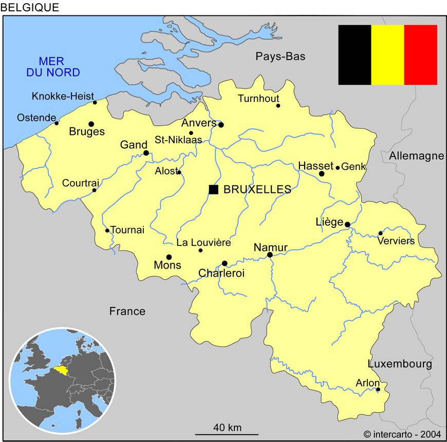 Mapa Belgii w Brukseli Mapa Belgii w Brukseli Mapa Belgii Mapa Europy