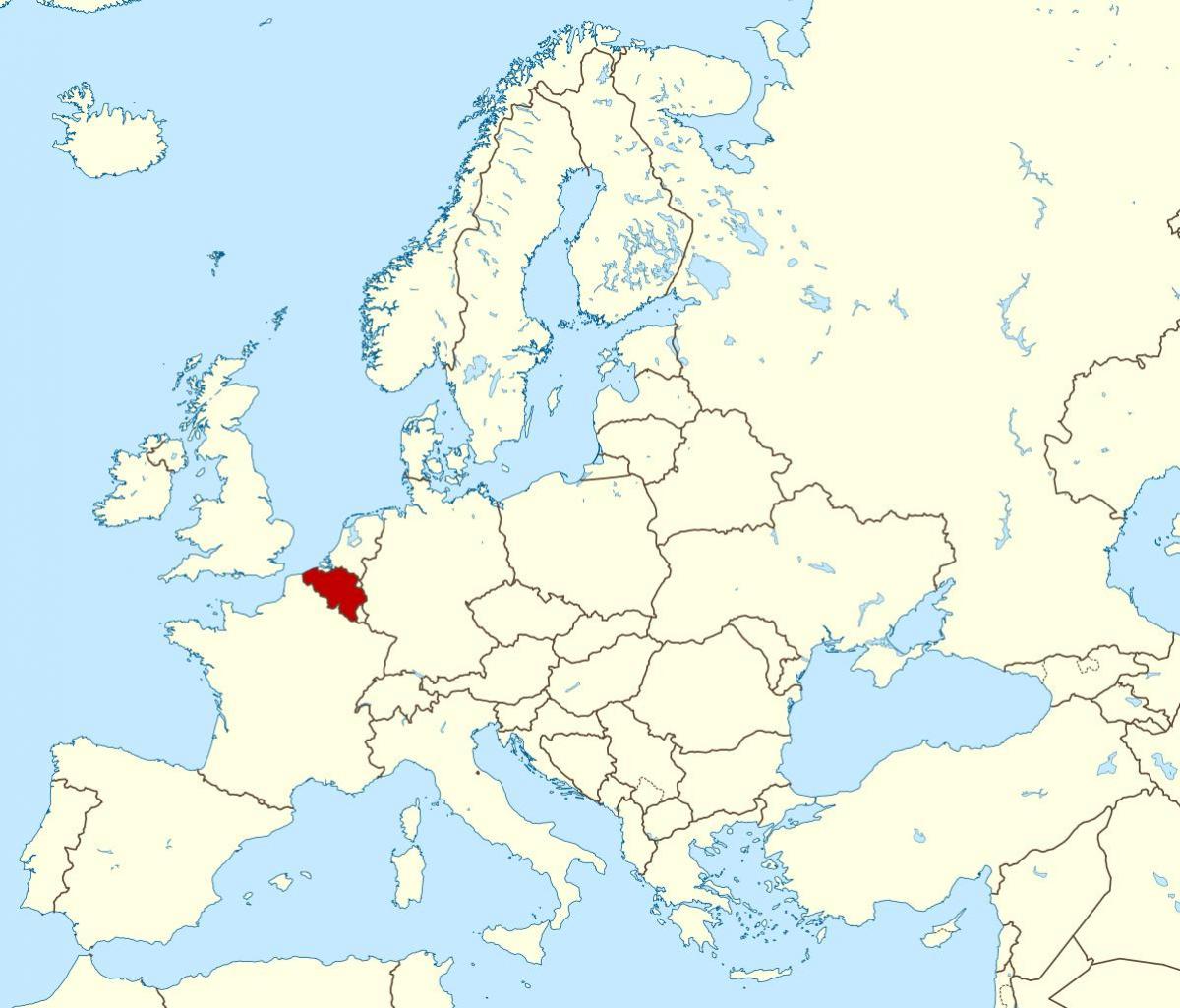 Mapa Belgii lokalizacja