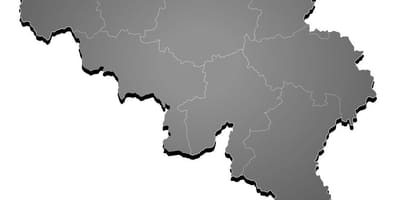 Mapa Belgii wektor
