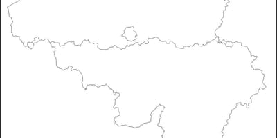 Mapa Belgii obwód